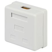 Розетка компьютерная 2-м RJ45 кат.5E неэкранир. Эра Б0056902